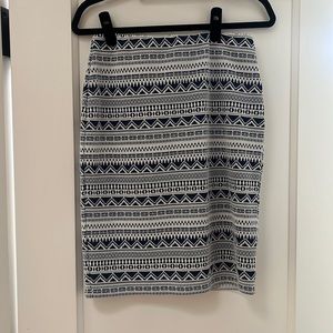 Adorable Patterned Pencil Skirt. Brand is RD Style